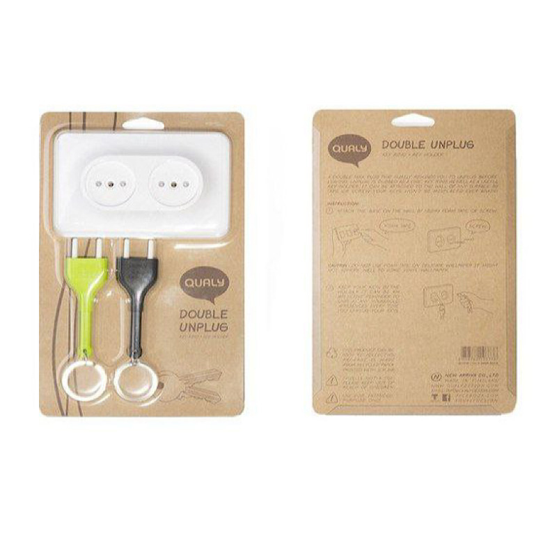 جاکلیدی فانتزی طرح پریز و دوشاخه بسته 2 عددی