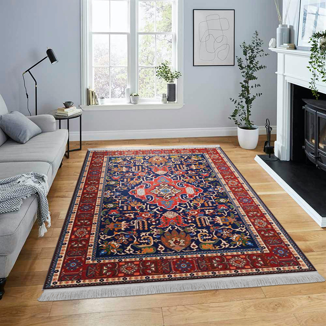 فرش مخمل نادی طرح سنتی کد o131 