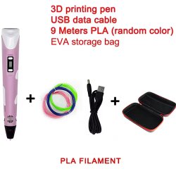 قلم جادویی طراحی سه بعدی به همراه 9 متر فیلامنت رنگی
