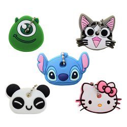 کاور کلید سیلیکونی طرح فانتزی بسته 5 عددی